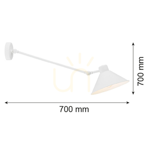 Nástěnné svítidlo ARGON ALTEA bílé E27 IP20 4071 small 1