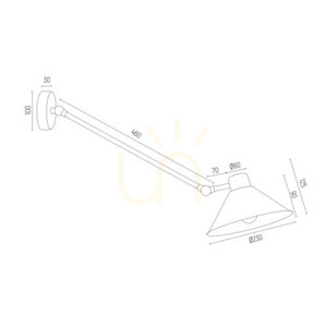 Nástěnné svítidlo ARGON ALTEA bílé E27 IP20 4071 small 2