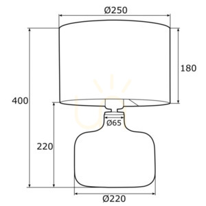 Stolní lampa Argon BEJA bílá, mosazná, E27, IP20, 4362 small 4