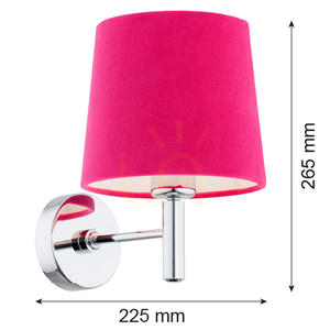 Nástěnné svítidlo ARGON BOLZANO růžové chrom E27 3909 2 Nástěnné svítidlo ARGON BOLZANO růžové chrom E27 3909 small 2