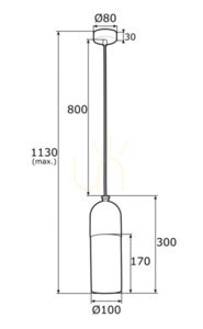 Závěsná lampa Argon Burgos 4212 bílá opál mosaz E27 IP20 small 5