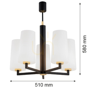 Lustr Argon Camelot Plus bílý 5xE27 2114 6 Lustr Argon Camelot Plus bílý 5xE27 2114 small 6