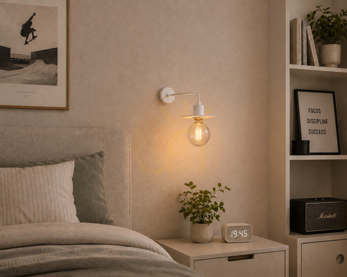 Kontrola Nástěnná lampa ARGON CORSO bílá E27 IP20 3878