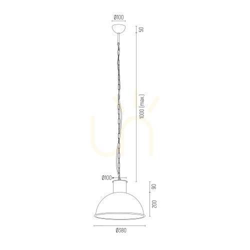 Náhled Závěsné svítidlo Argon EUFRAT černé 38 cm E27 3191 Závěsné svítidlo Argon EUFRAT černé 38 cm E27 3191