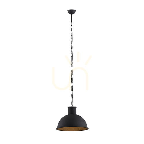 Kontrola Závěsné svítidlo Argon EUFRAT černé 38 cm E27 3191