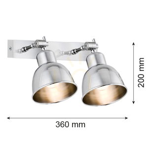 Nástěnné svítidlo Argon Eufrat chrom 2xE27 671 small 1