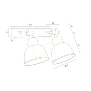 Nástěnné svítidlo Argon Eufrat chrom 2xE27 671 small 2