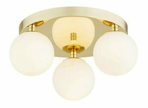 Plafon ARGON FLAVIO 1413 bílý mosazný IP44 3xE14 small 2