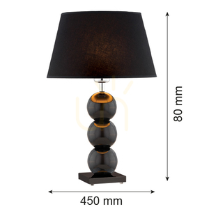 Stolní lampa ARGON FUDŻI černá E27 IP20 3623 small 1
