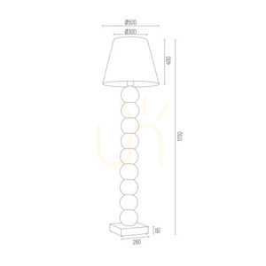 Stojací lampa ARGON Fudżi černá sklo chrom E27 IP20 3658 small 3
