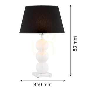 Stolní lampa Argon Fudżi bílá chrom sklo E27 IP20 3624 2 Stolní lampa Argon Fudżi bílá chrom sklo E27 IP20 3624 small 2