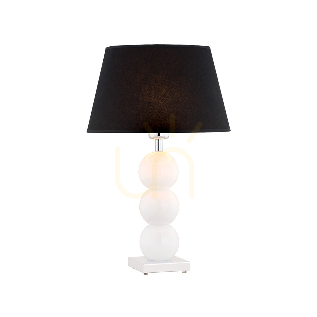 Kontrola Stolní lampa Argon Fudżi bílá chrom sklo E27 IP20 3624 Stolní lampa Argon Fudżi bílá chrom sklo E27 IP20 3624