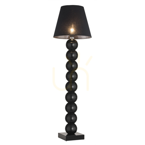Kontrola Stojací lampa ARGON Fudżi černá sklo chrom E27 IP20 3659