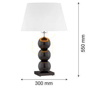 Stolní lampa ARGON Fudżi bílá E27 IP20 4058 small 1