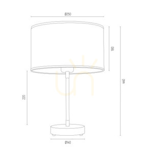 Stolní lampa Argon Karin černá zlatá 4297 IP20 small 2