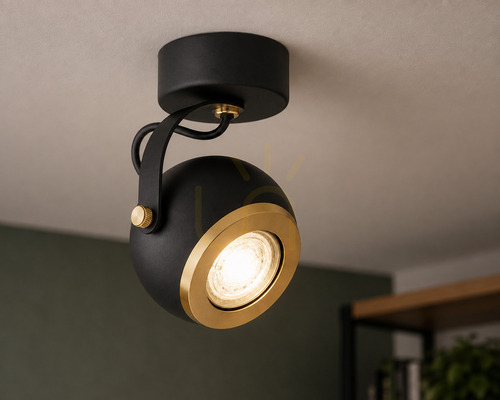 Kontrola Plafón ARGON KOS PLUS 4902 černý GU10 IP20