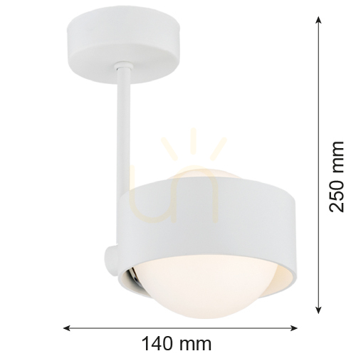 Pohled Závěsné svítidlo Argon Massimo Plus 8058 IP44 bílé sklo G9 Závěsné svítidlo Argon Massimo Plus 8058 IP44 bílé sklo G9