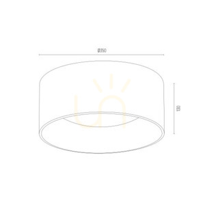 Plafon Argon MOHITO 704 černý/stříbrný E27 2x15W IP20 small 2