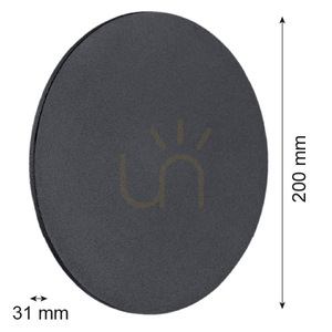 Nástěnné svítidlo ARGON OREGON 3861 černé, LED 4,5 W, 20 cm small 2