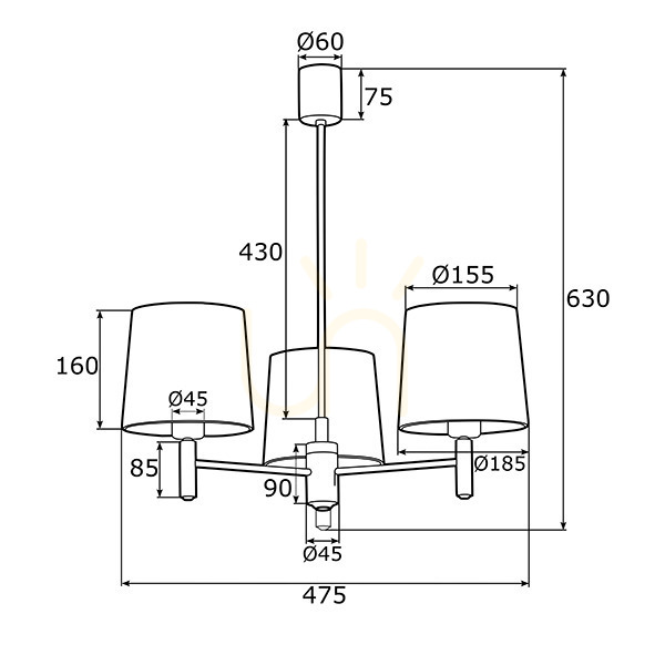 Zobrazit Lustr ARGON PONTE PLUS 6110 bílý E27 velur mosaz IP20 Lustr ARGON PONTE PLUS 6110 bílý E27 velur mosaz IP20