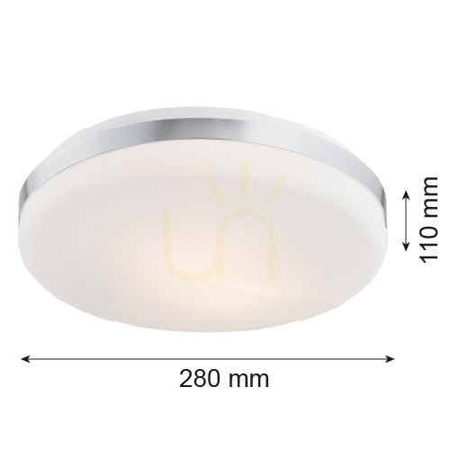 Pohled Stropní svítidlo Argon Salado 670 opálově chromované 2×E27 Stropní svítidlo Argon Salado 670 opálově chromované 2×E27