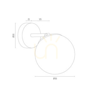 Nástěnné svítidlo Argon SATELITE 3989 grafit lister a chrom, sklo, E27 max 15 W, IP44, 220 × 150 × 230 mm small 2