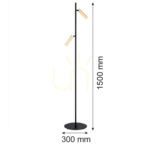 Zobrazit Stojací lampa Argon TORRE černá mosaz G9 150 cm 7083 Stojací lampa Argon TORRE černá mosaz G9 150 cm 7083