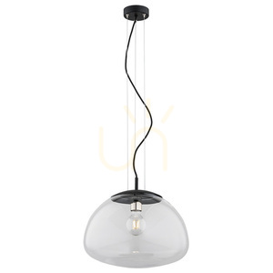 Závěsné svítidlo Argon TRINI 40 cm čiré sklo černý mat E27 4351 small 0