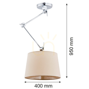 Závěsné svítidlo ARGON ZAKYNTOS béžové 3549 E27 IP20 small 1