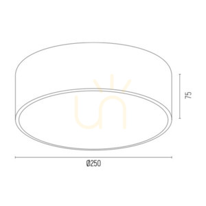 Stropní LED svítidlo ARGON Atlantis 4077 bílé se zlatým leskem 22,5 W 25 cm small 1