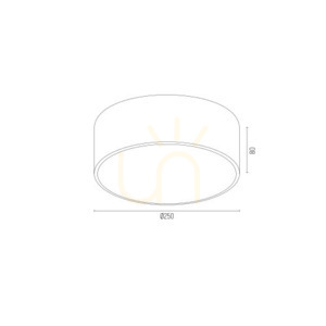 Stropní svítidlo ARGON DARLING 3080 tmavě šedé 2×E27 25 cm IP20 small 7