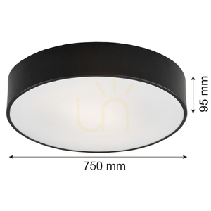 Plafon ARGON DARLING černý 6xE27 750 mm IP20 2536 3 Plafon ARGON DARLING černý 6xE27 750 mm IP20 2536 small 3