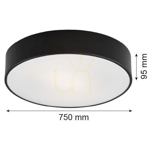 Zobrazit Plafon ARGON DARLING černý 6xE27 750 mm IP20 2536 Plafon ARGON DARLING černý 6xE27 750 mm IP20 2536