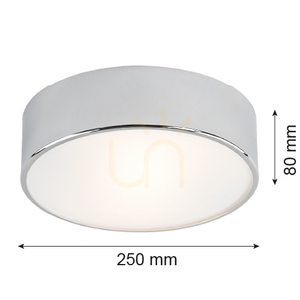 Stropní svítidlo DARLING 3083 chrom 25 cm 2xE27 max 15W IP20 ARGON small 3
