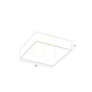 Stropní svítidlo Argon ONTARIO 653 tmavě šedé, 2 x E27, 25 x 25 cm, IP20 small 3