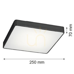 Plafón ARGON Ontario černý E27 2x15W IP20 654 small 4