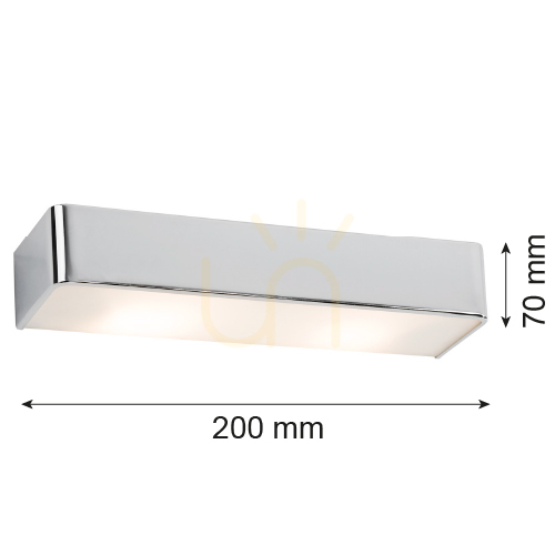 Pohled Nástěnné svítidlo Argon RODAN chrom E27 IP20 3076 Nástěnné svítidlo Argon RODAN chrom E27 IP20 3076