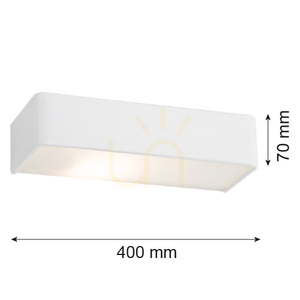 Nástěnné svítidlo Argon Rodan bílé E27 2x15W 656 small 2