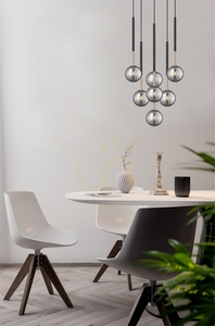 Závěsné svítidlo Zuma Line ARCTURUS P0574-07F-SDFZ 7×G9 46 cm černo-zlaté small 2