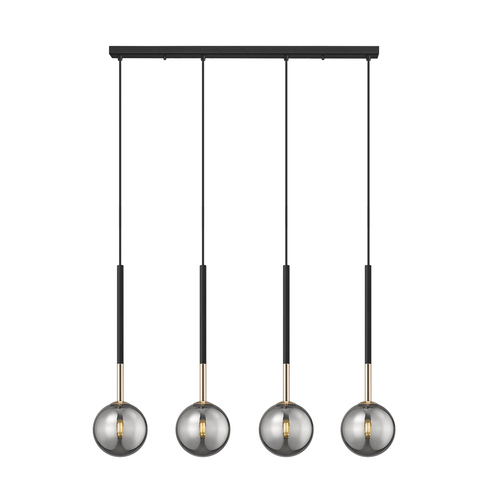 Kontrola Závěsné svítidlo Zuma Line ARCTURUS P0574-04D-SDFZ černá LED
