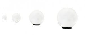 Sada dekorativních zahradních míčů - LUNA BALLS 25, 30, 40, 50 cm + LED - PREMIUM - UV small 0
