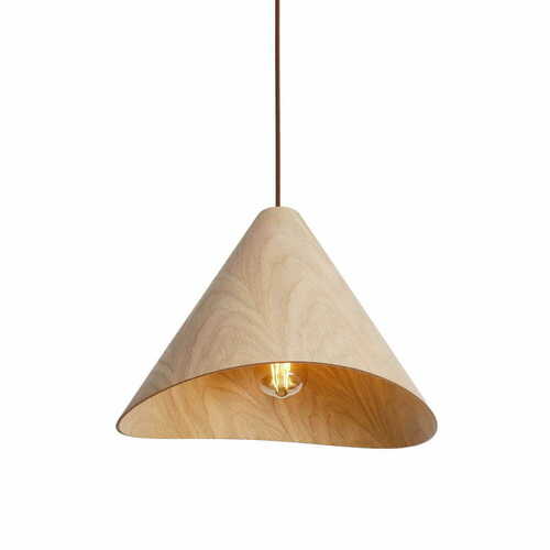 Kontrola Přívěsek světla Max Light Sakura P0547 dubové dřevo 1x60W 33,5 cm