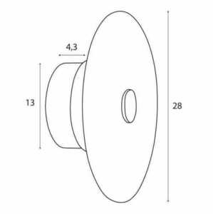 Nástěnné světlo Max Light Allure W0356 matné zlaté sklo 28 cm LED 2 Nástěnné světlo Max Light Allure W0356 matné zlaté sklo 28 cm LED small 2