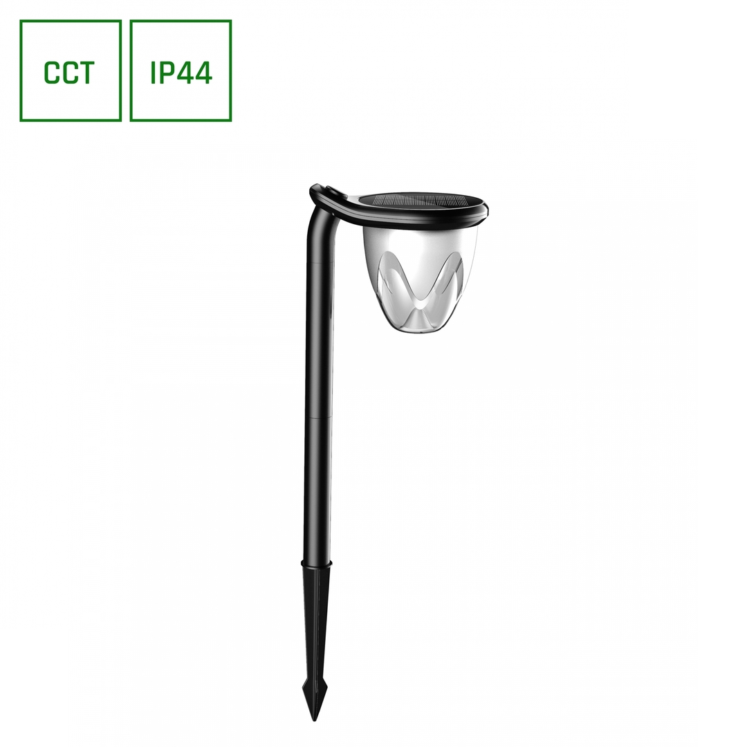 Solara Brilo 1 W Cct Ip44 150x180x135mm Black Driven/Wall Mounted 2 Years Warranty. Spectrum