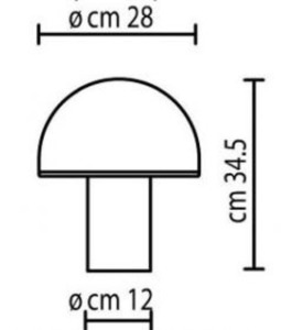 Onfale Medio Artemide bílá stolní lampa 1 Onfale Medio Artemide bílá stolní lampa small 1