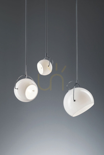 Kontrola Fabbian Beluga Ø9 závěsná lampa - Bílá - D57 A17 01
