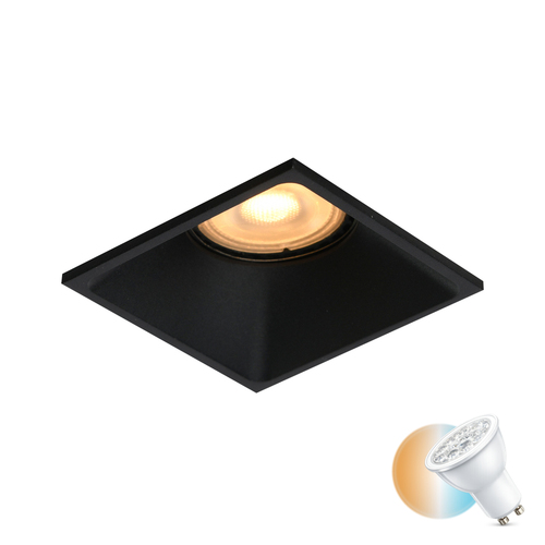 Kontrola Zapuštěné svítidlo Italux Naru GU10 černé DL-61903C-BK
