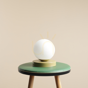 Stolní lampa Aldex Ball Pistachio S, pistáciová, skleněná koule 14 cm, E14, 1076B12_S small 1