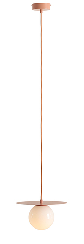 Kontrola Závěsné svítidlo Aldex Loop Coral S červené kov-sklo 1125G11_S