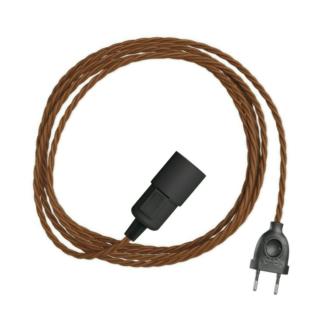 Kontrola Hnědá závěsná lampa Creative-Cables CAPL2038v27574 Hnědá závěsná lampa Creative-Cables CAPL2038v27574
